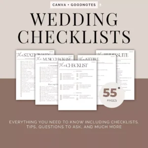 55+ Wedding Checklist Bundle