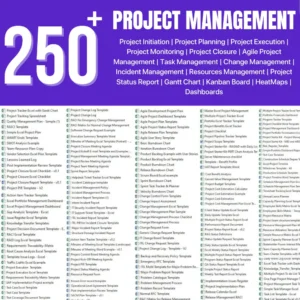 250+ Project Management Templates Collection