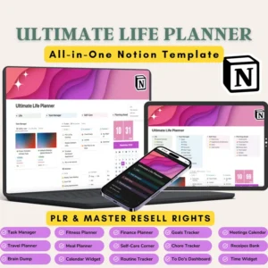 Notion Ultimate Life Planner | ALL IN ONE Notion Template