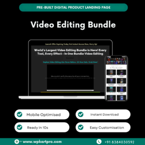 Landing Page – Video Editing Bundle