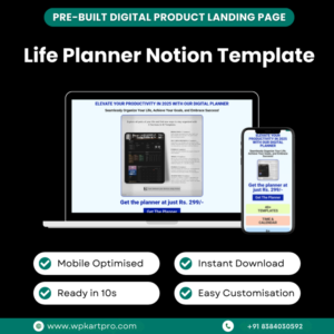 Landing Page – Life Planner Notion Template