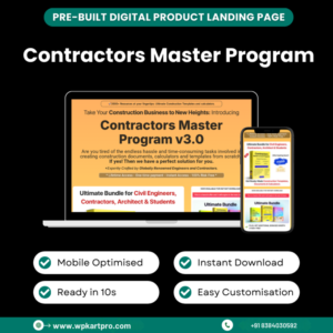 Landing Page – Contractors Master Program