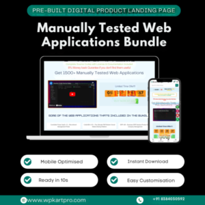 Landing Page – Manually Tested Web Application